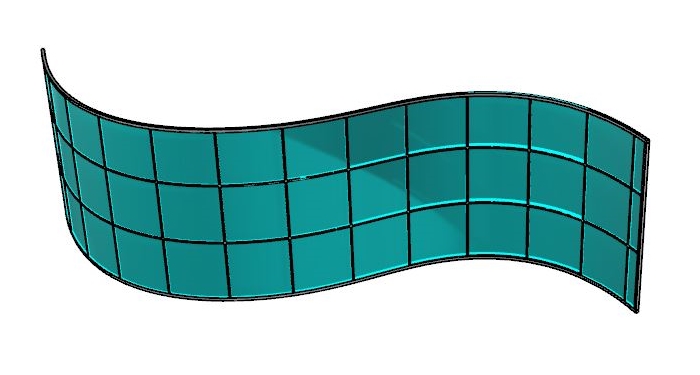 Is it possible to create curved curtain walls with curved panels?