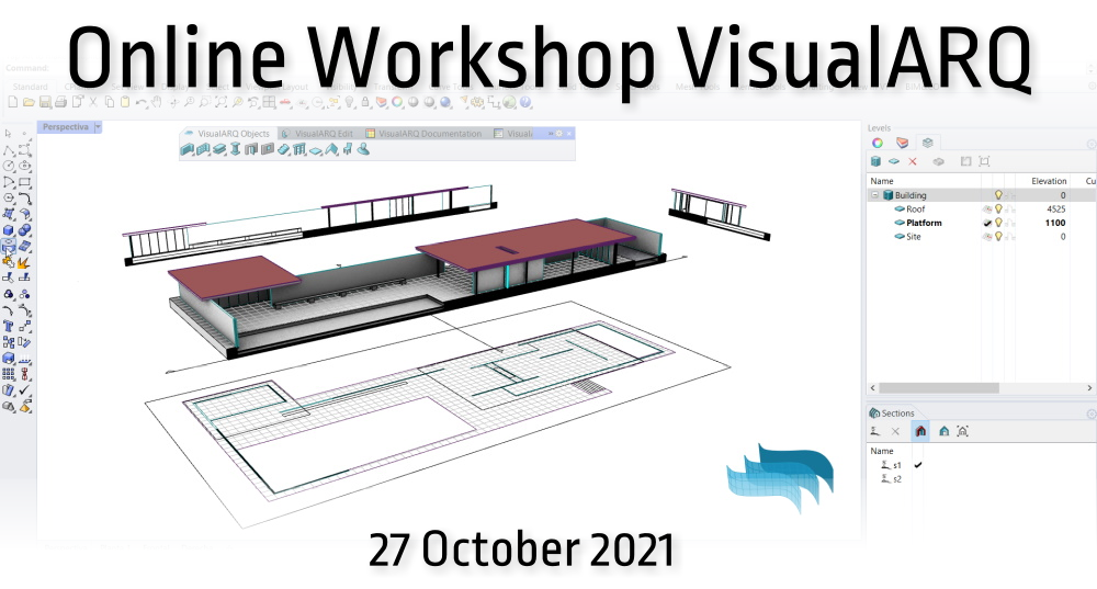 Seminario virtual de Rhino y VisualARQ Pabellón Mies